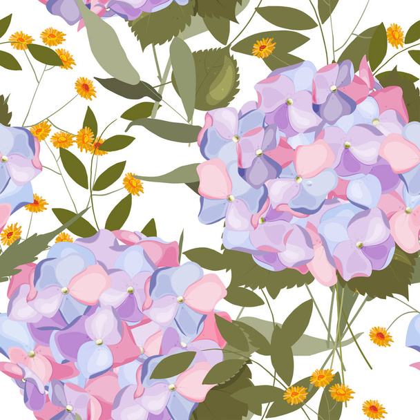Modern abstract floral illustration on light backdrop. Flower - Вектор,изображение
