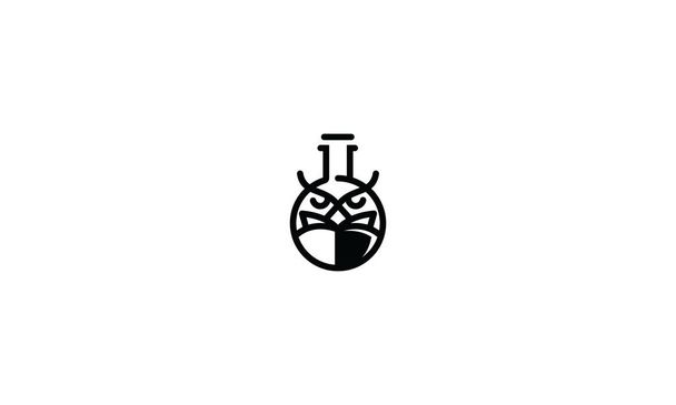 εργαστήριο μελέτη κουκουβάγια εικονίδιο λογότυπο διάνυσμα - Διάνυσμα, εικόνα