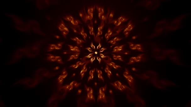Flaming Symbols Loop - Footage, Video