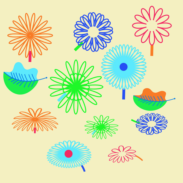Modèle sans couture de fleurs colorées abstraites
 - Photo, image