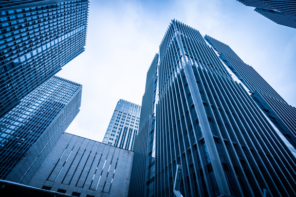 A modern felhőkarcolók üzleti negyedében található b elleni Alulnézet - Fotó, kép