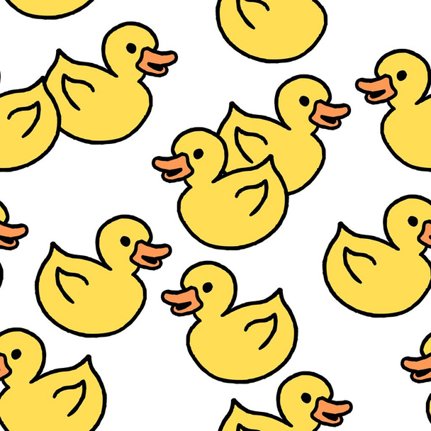 Yellow duck texture - Vektor, kép