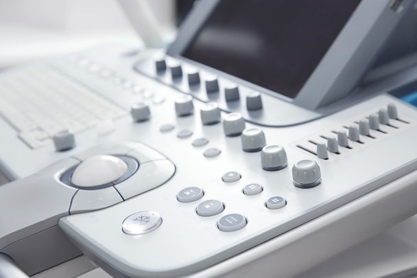 Modern ultrasound equipment in clinic, closeup - Photo, Image