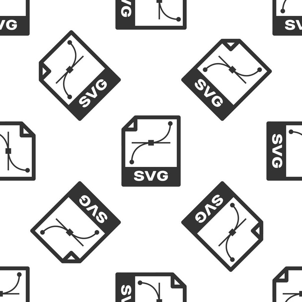 Szara ikona dokumentu pliku SVG. Pobierz SVG przycisk ikona na białym tle bez szwu wzór. Symbol pliku SVG. Ilustracja wektorowa - Wektor, obraz