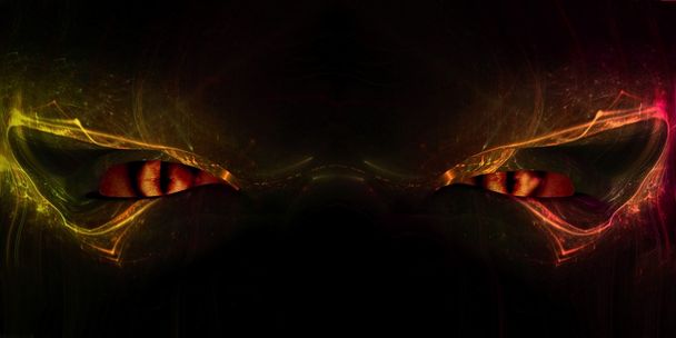 Demon ogen - Foto, afbeelding