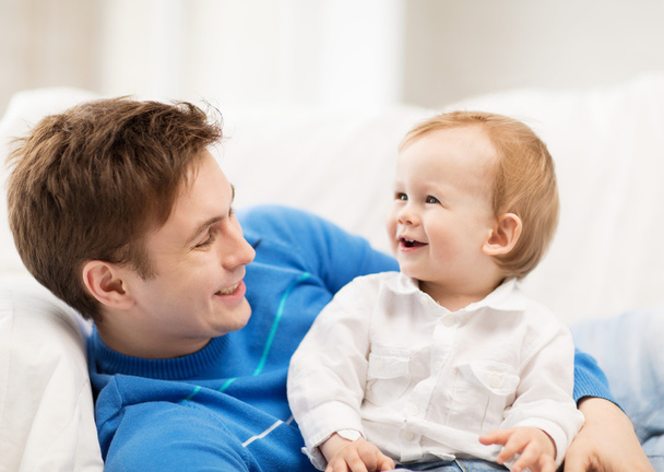 Happy father with adorable baby - Valokuva, kuva