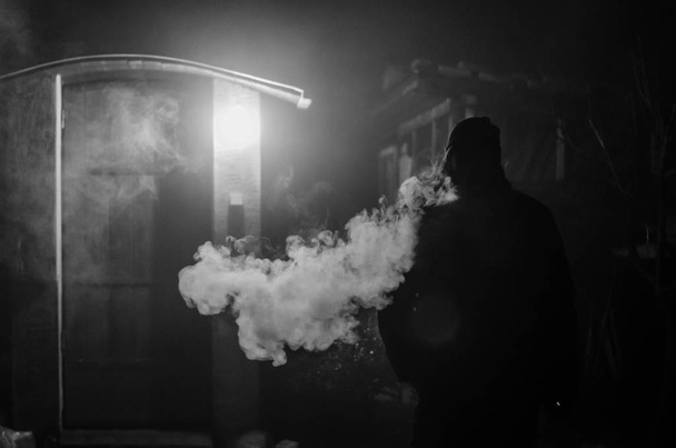 smoke and night - Photo, Image
