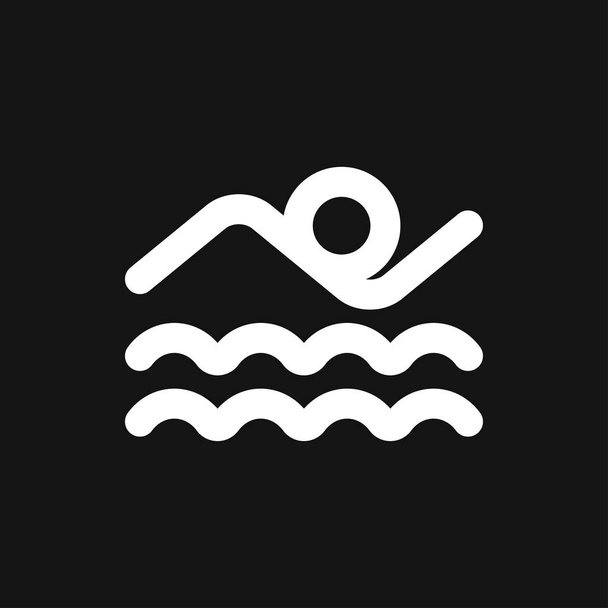 Κολύμπι εικονίδιο διάνυσμα σύμβολο σύμβολο για το σχεδιασμό - Διάνυσμα, εικόνα