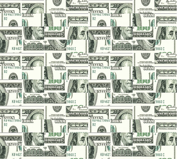 100 Dollar Motif Pattern Design - Φωτογραφία, εικόνα