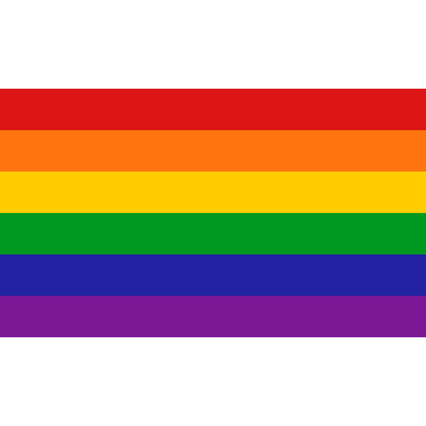 Regenbogen-Herz-Flagge farbig lgbt Stolz für lesbische Homosexuell Bisexuelle und Transgender Design-Element - Vektor, Bild