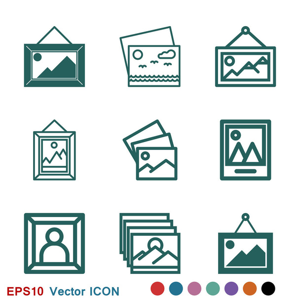 Icono de PIctura diseño gráfico símbolo de signo de vector para el diseño
 - Vector, imagen