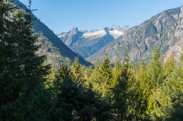 The Southern Picket Range viewed from the visitors center in Rockport North Cascades National Park - Photo, Image