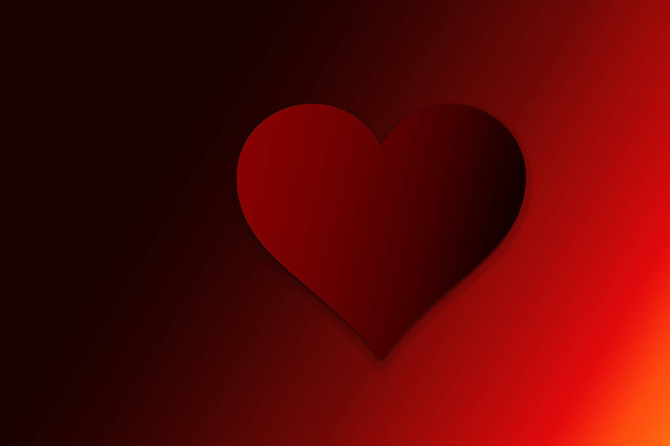 Fundo do Dia dos Namorados com forma de coração vermelho como conceito de amor
 - Foto, Imagem