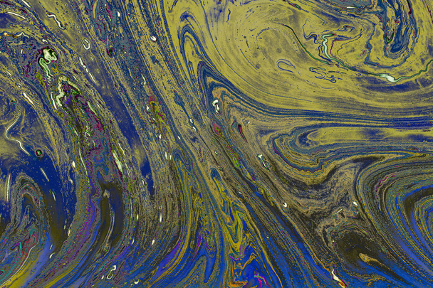 Texture abstraite de fond d'art grunge avec splas de peinture colorées - Photo, image