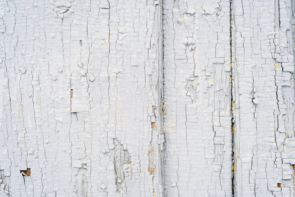 Descamación de pintura gris Peeling en madera vieja
 - Foto, Imagen