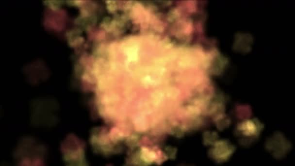 4 k の煙の霧霧、水液体ガス蒸気星雲プラズマ花火雲粒. - 映像、動画