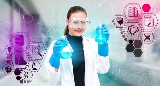 Scientist with Medical Research Concept - Photo, Image