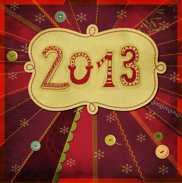 Feliz año nuevo - Vector, imagen