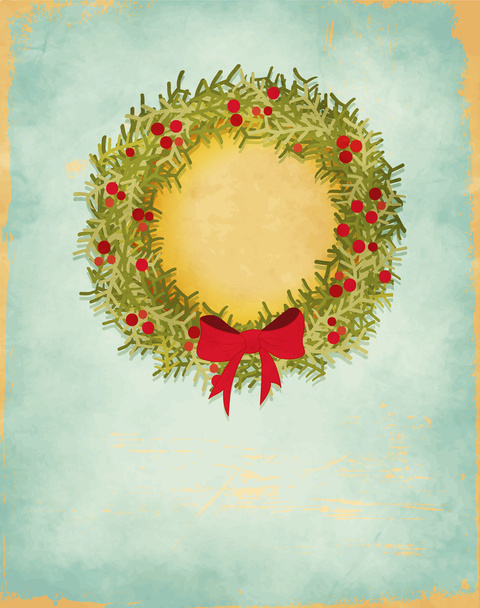 Winter Holidays Greeting Card - Vector, imagen