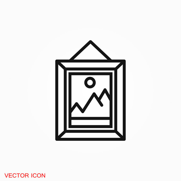 Kép ikon grafikai tervezés vektor előjel design - Vektor, kép