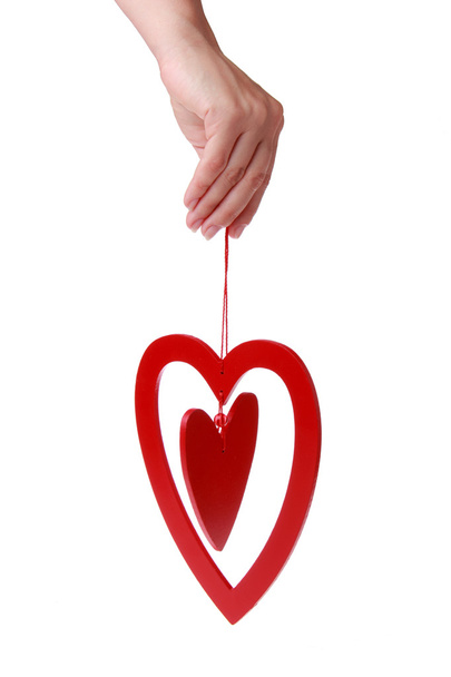 Hand holding heart, isolated - Foto, immagini