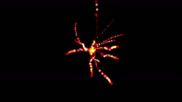 4k abstrakte Explosion Kreis Feuerwerk Raketen Hintergrund. - Filmmaterial, Video