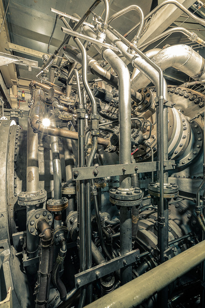 Large industrial turbine closeup photo - Photo, Image