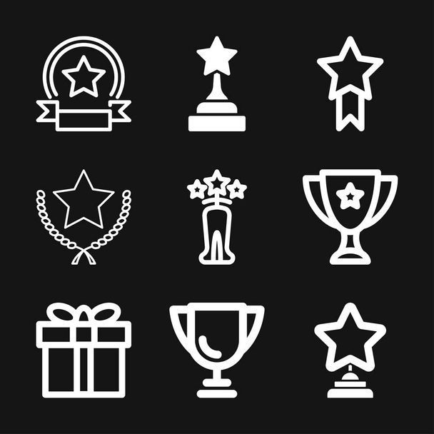 Prize icon vector sign symbol for design - Vector, Image
