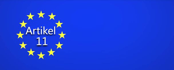 Artikel 11 der EU-Entscheidung - Illustration - Foto, Bild