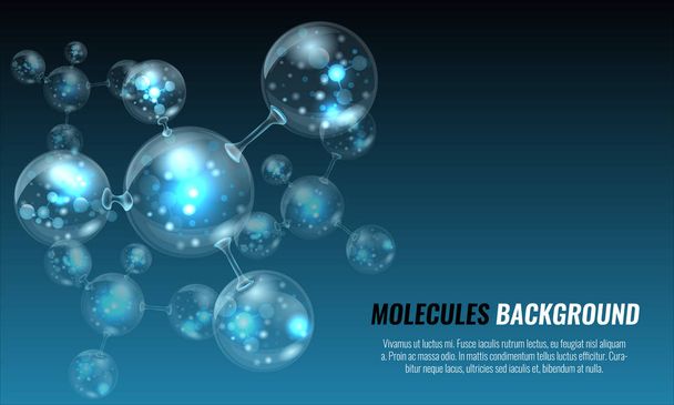 Progettazione astratta della struttura delle molecole per il vostro sfondo. Illustrazione vettoriale
 - Vettoriali, immagini