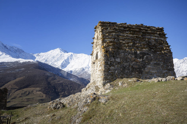 Tsimiti - tower complex in North Ossetia - Photo, Image