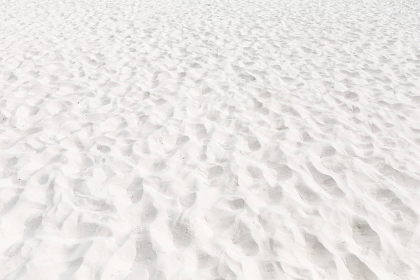 Perfect white sand beach in the summer sun for background. - Photo, Image
