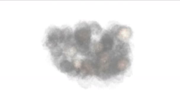 4 k wybuch dym dymić cząstek Bitwa tło. - Materiał filmowy, wideo