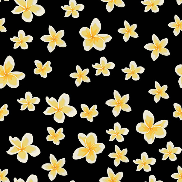 vector illustration of beautiful flowers pattern background - Vettoriali, immagini