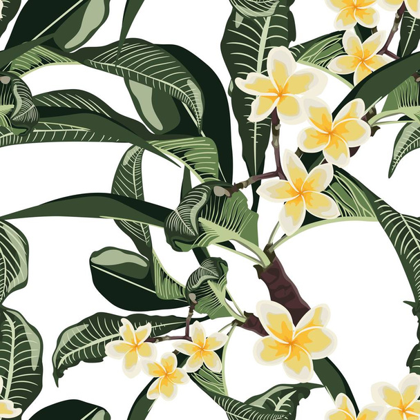 vector illustration of beautiful flowers pattern background - Вектор, зображення