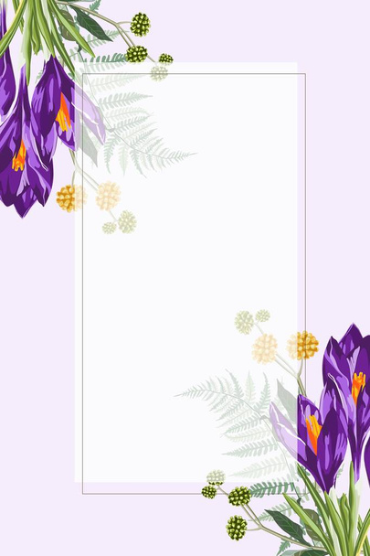 vector illustration of beautiful flowers pattern background - Vecteur, image