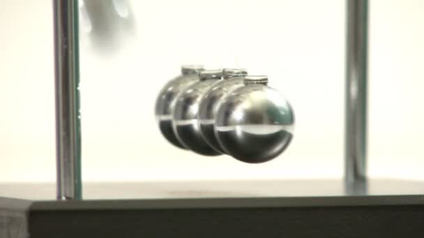 Tasapainottaminen pallot Newtonin kehto
 - Materiaali, video