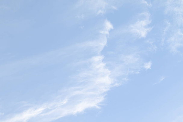 Daytime blue sky with white clouds. Sky background - Valokuva, kuva