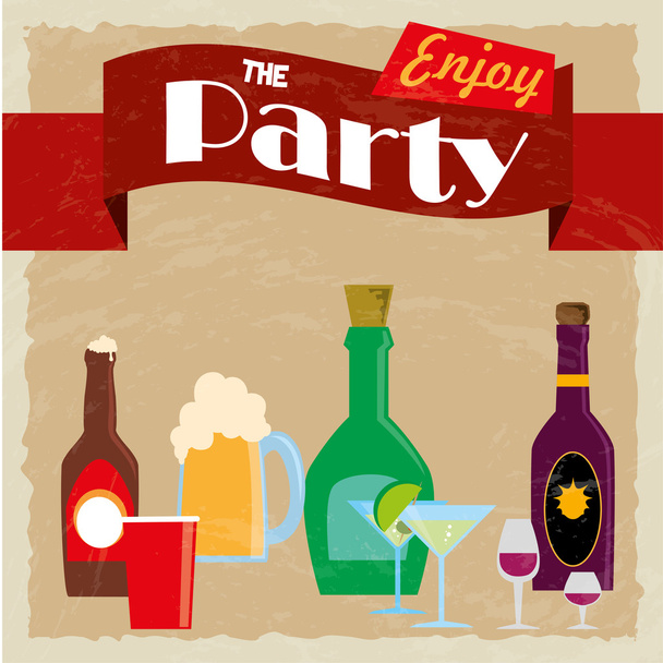 party label - Vector, Image