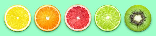 Fruit slices banner - Photo, Image