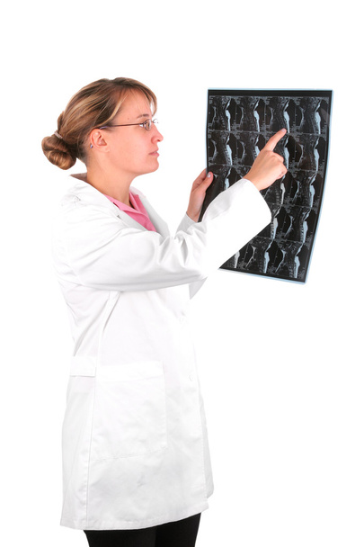 Young women doctor with x-ray image - Valokuva, kuva