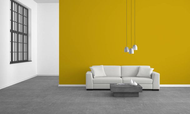 modern nappali kanapéval-illusztráció - Fotó, kép