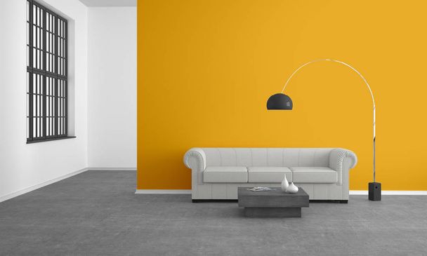 moderna sala de estar con sofá - Ilustración
 - Foto, Imagen