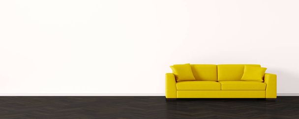 современная гостиная с диваном - Иллюстрация
 - Фото, изображение