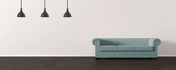 modern nappali kanapéval-illusztráció - Fotó, kép