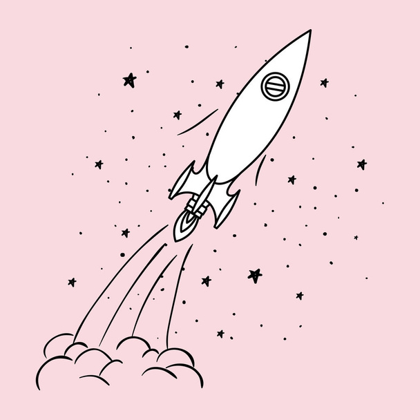 Дизайн ракет та зірок Векторні ілюстрації
 - Вектор, зображення