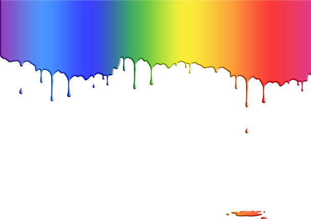 Fondos de pantalla pintura multicolor derramada sobre un fondo blanco
 - Foto, Imagen