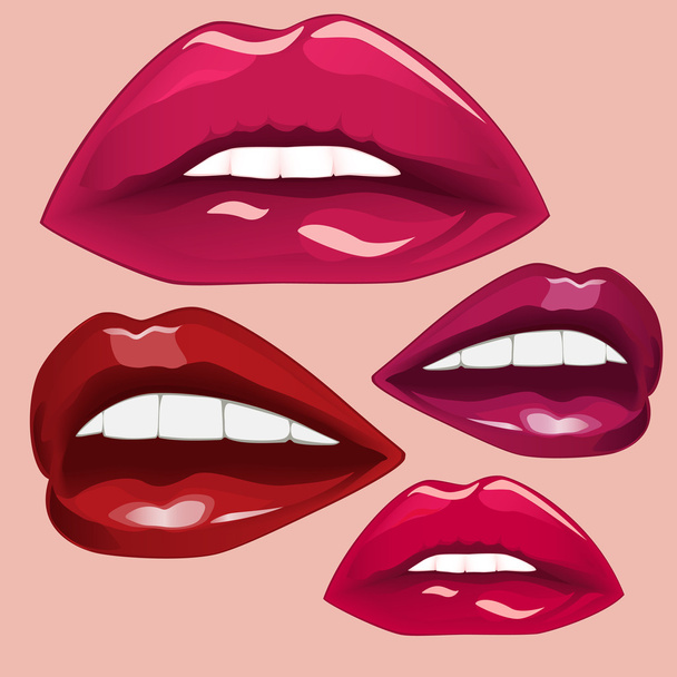 Lèvres, illustration vectorielle
. - Vecteur, image