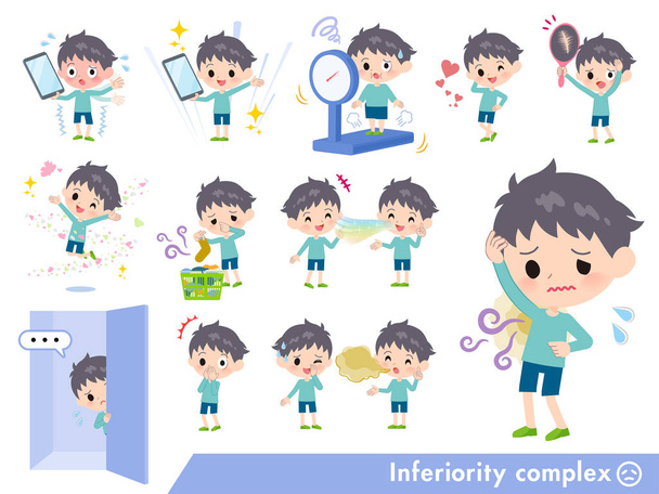 blue clothing boy_complex - Vector, Image