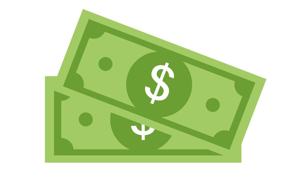 Vektorové dolarové peníze ilustrací nebo finací úspěšný obchodní řešení. Zelené peníze. - Vektor, obrázek